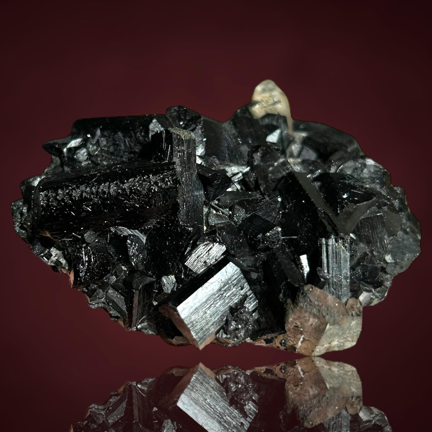 Schörl Turmalin/Schorl Tourmaline & Rauchquarz/Smoky quartz - Erongo, Namibia