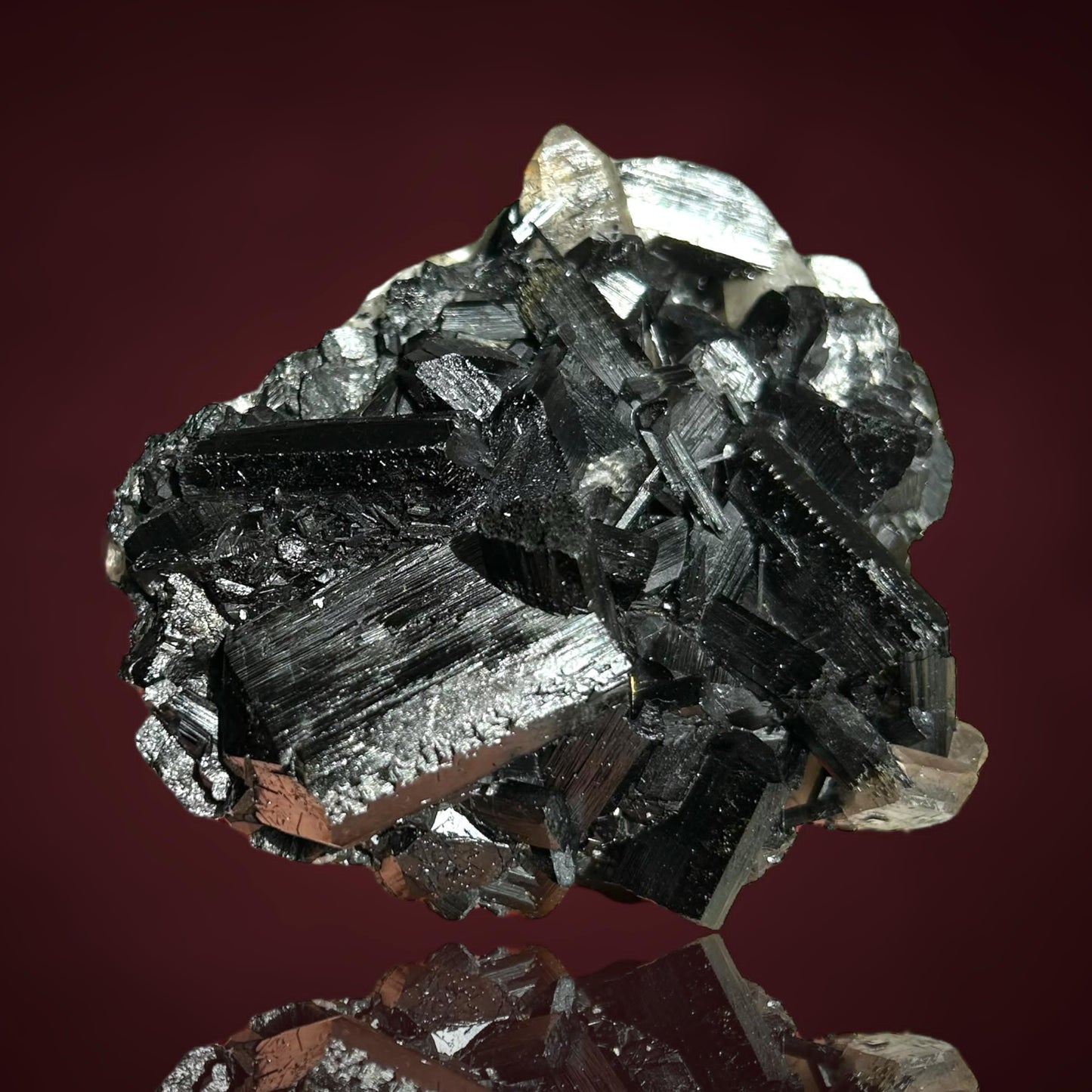 Schörl Turmalin/Schorl Tourmaline & Rauchquarz/Smoky quartz - Erongo, Namibia