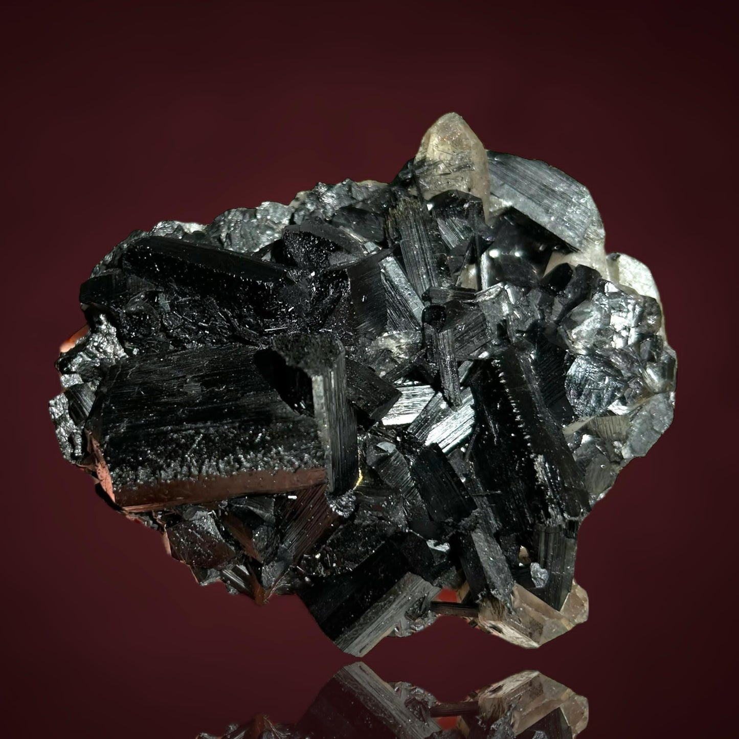 Schörl Turmalin/Schorl Tourmaline & Rauchquarz/Smoky quartz - Erongo, Namibia