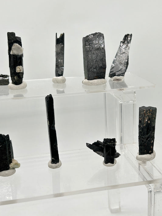 18 x Aegirin/e, Zircone - Mt. Malosa, Malawi