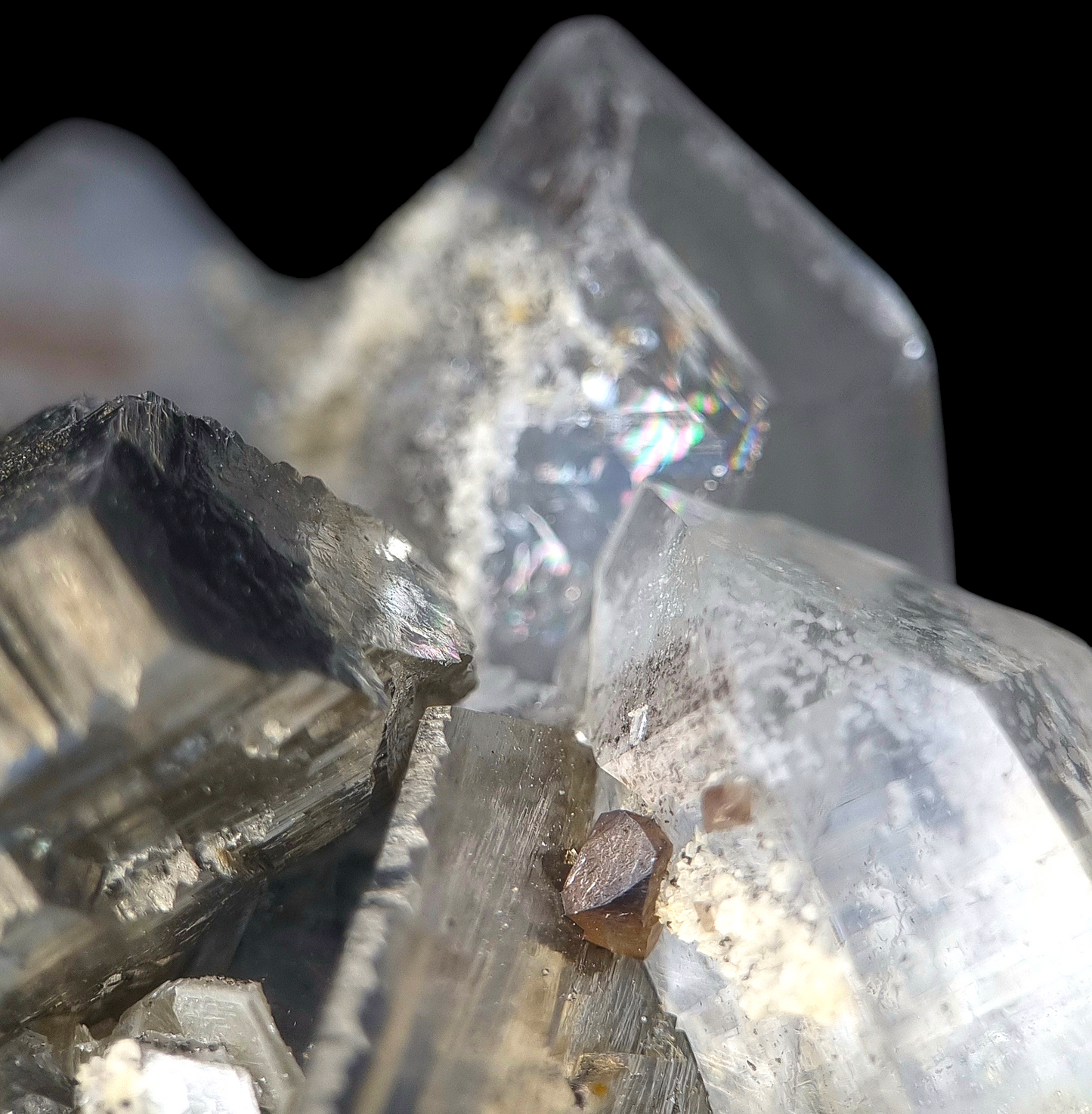Arsenopyrit/e, Quarz/Quartz, Scheelit/e, Stannit/e - Yaogangxian, China