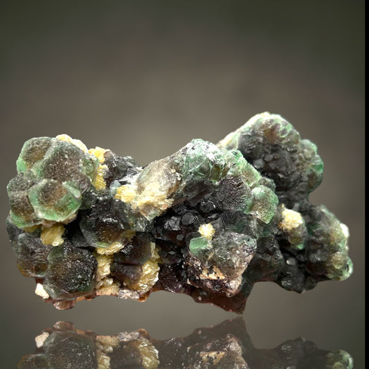 Fluorite, Zinnwaldite, Hyalite - Erongo, Namibia