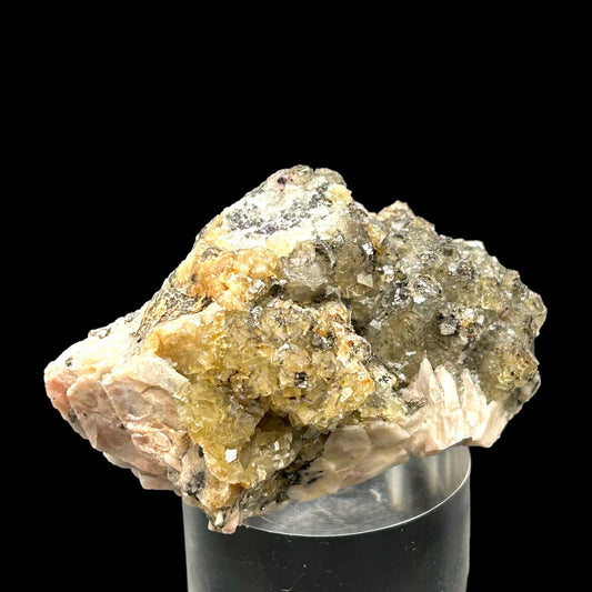 Fluorite & Cassiterite & Rhodochrosite - Ehrenfriedersdorf, Saxony