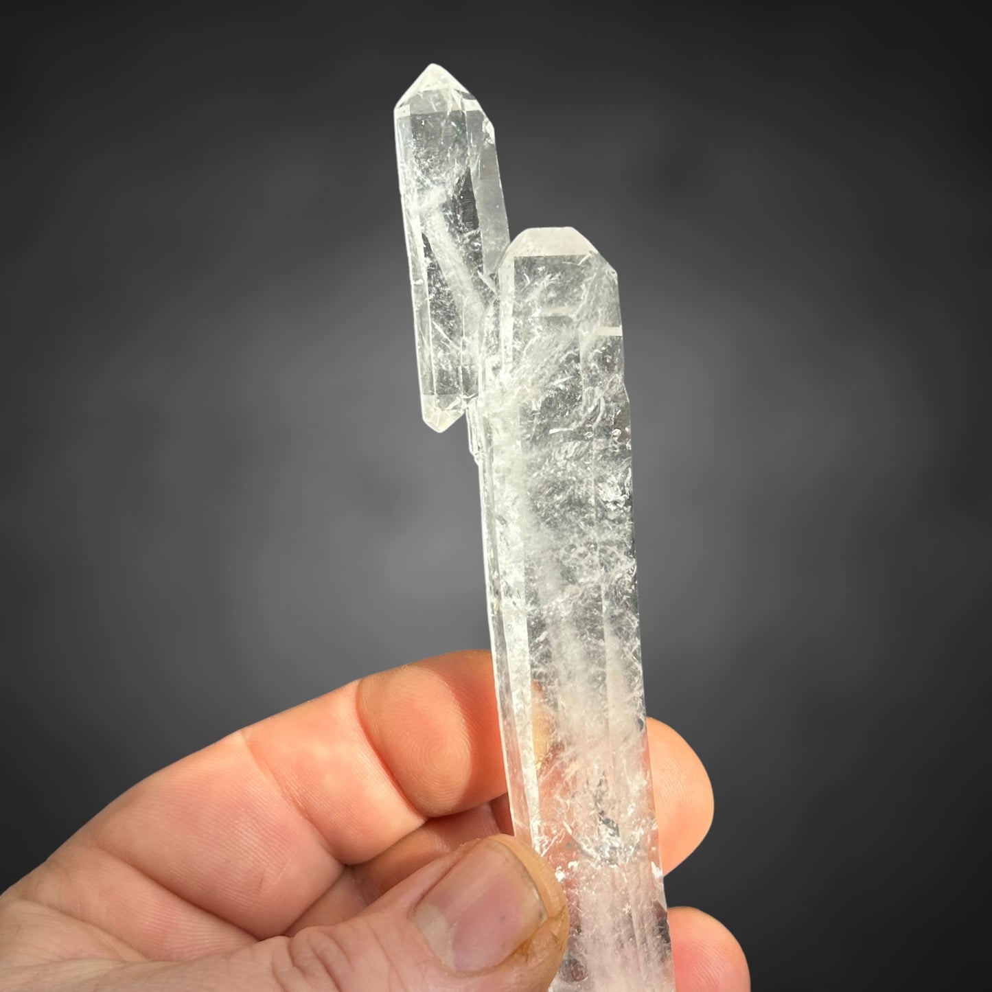 FadenQuarz Doppelender/DT - Goboboseb, Namibia