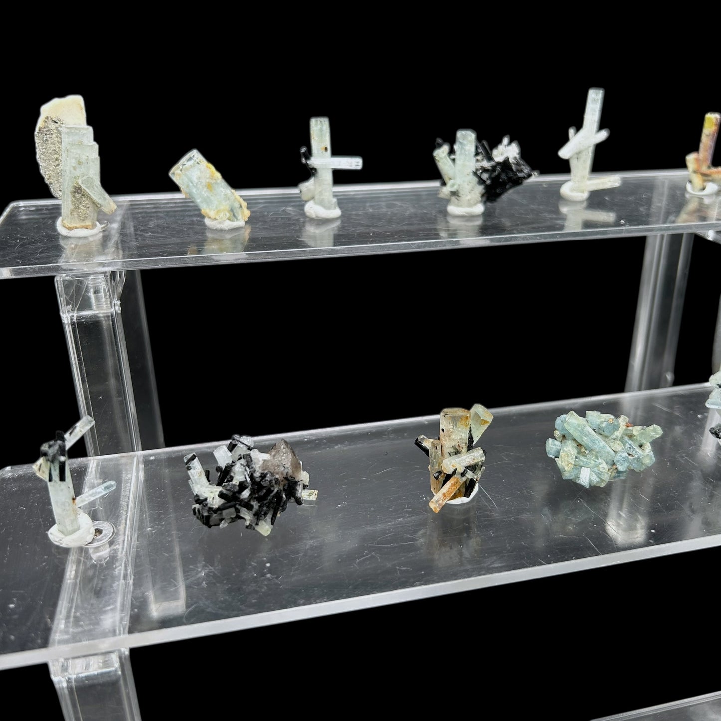 18x Aquamarin-Cluster - Erongo, Namibia