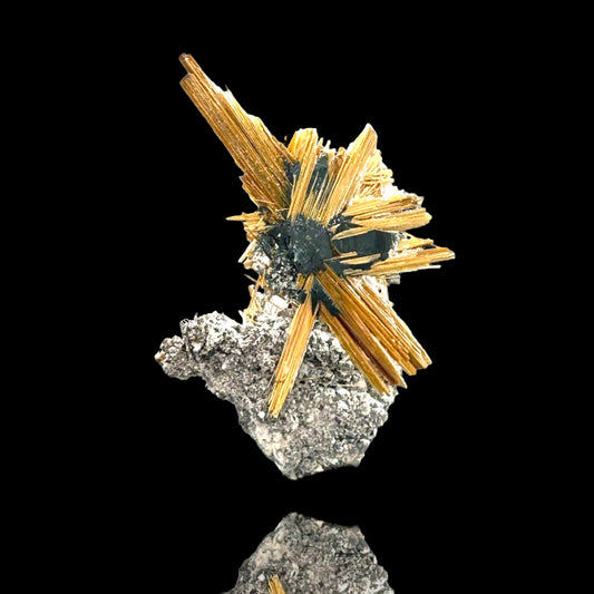 Rutile Star/Rutilstern auf Matrix - Novo Horizonte, Brazil