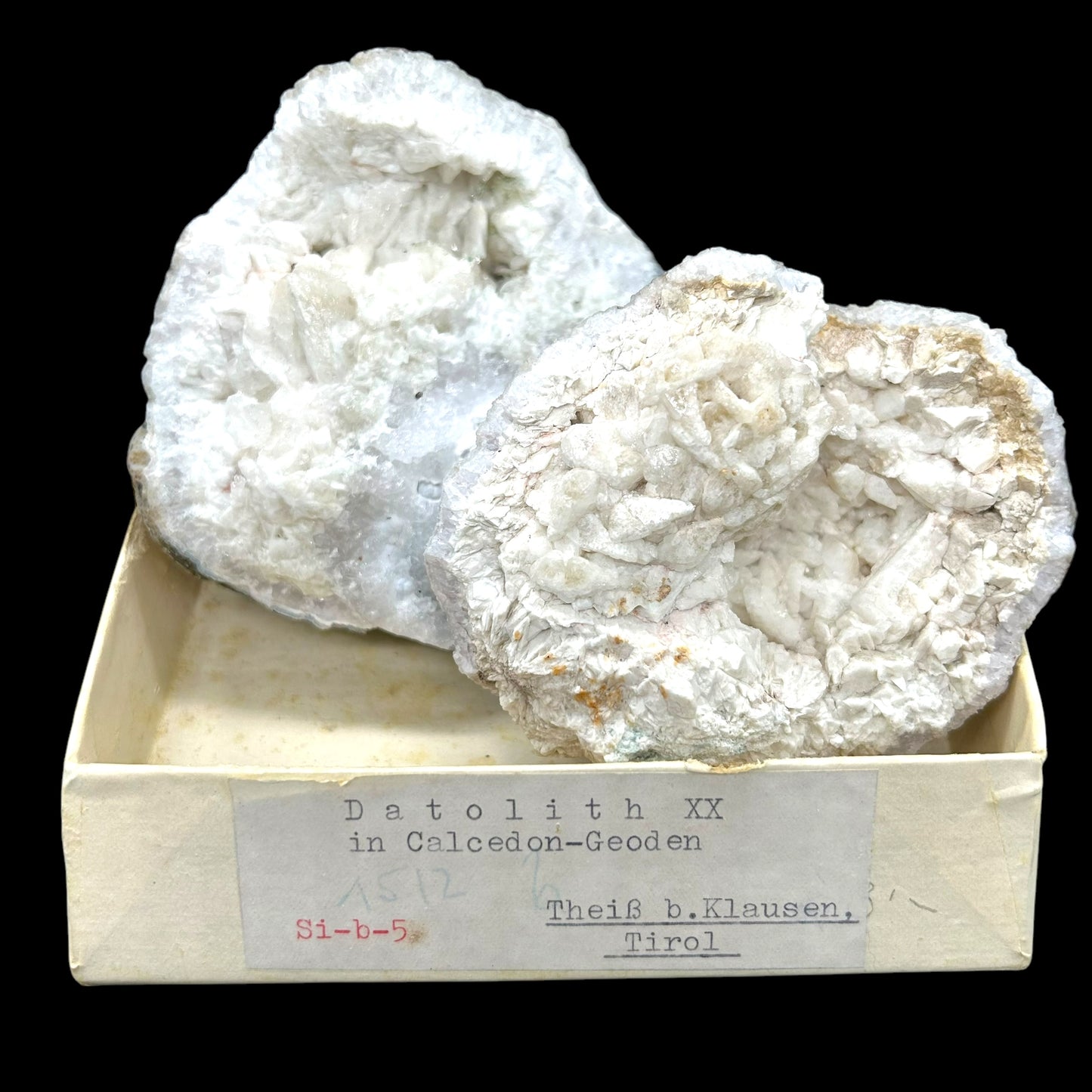 Historischer/historical Datolith in Chalcedon/y - Tirol, Italien