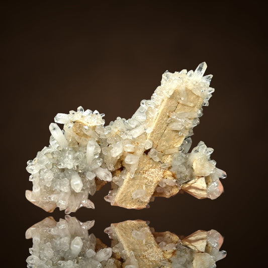 Quartz on Orthoclase - Erongo, Namibia