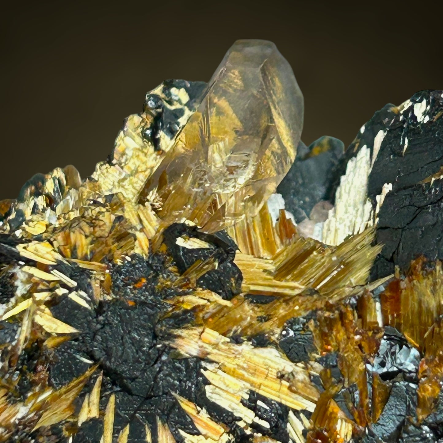 Rutile, Hämatite, Quartz suns - Novo Horizonte, Brazil