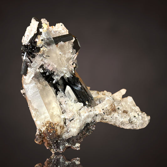 Lattice Quartz, Schorl Tourmaline - Erongo, Namibia