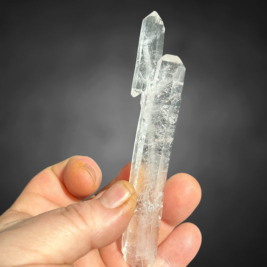 FadenQuarz Doppelender/DT - Goboboseb, Namibia