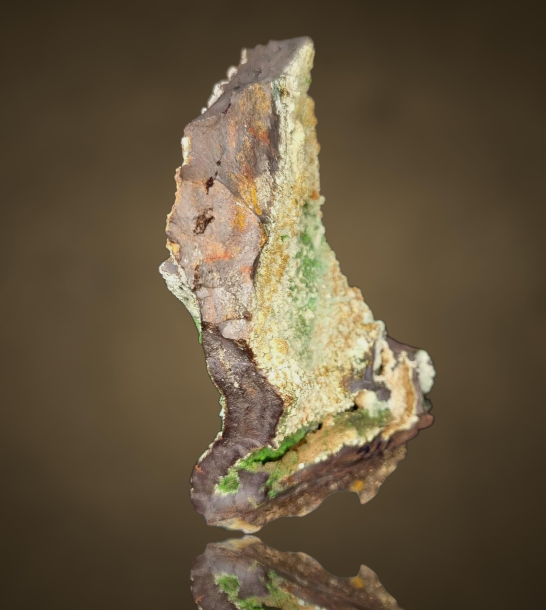 Conichalcite & Calcite - Ojuela Mine, Mexico