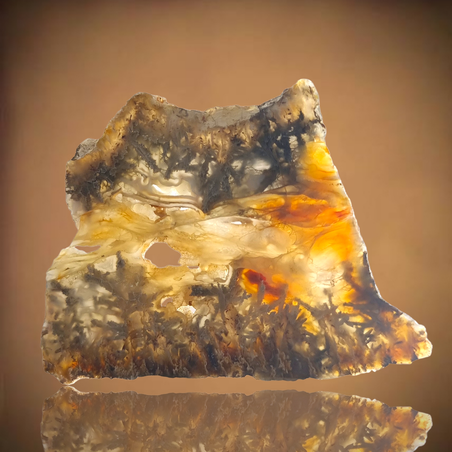 Native Arsenic, Realgar & Orpiment in Agate - Trent, Oregon