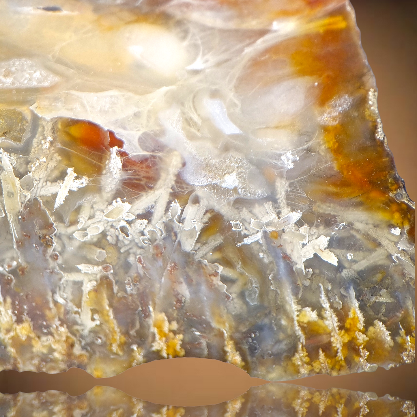 Native Arsenic, Realgar & Orpiment in Agate - Trent, Oregon