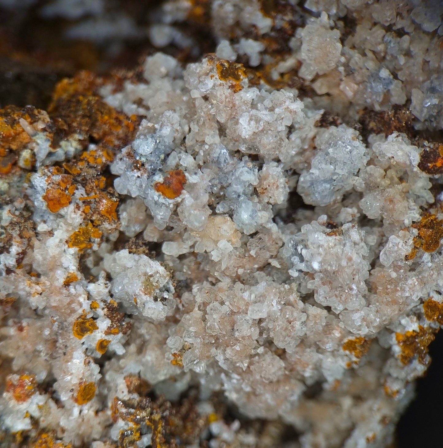 Tarbuttite (TL) & Hopeite - Kabwe Mine (Broken Hill), Zambia