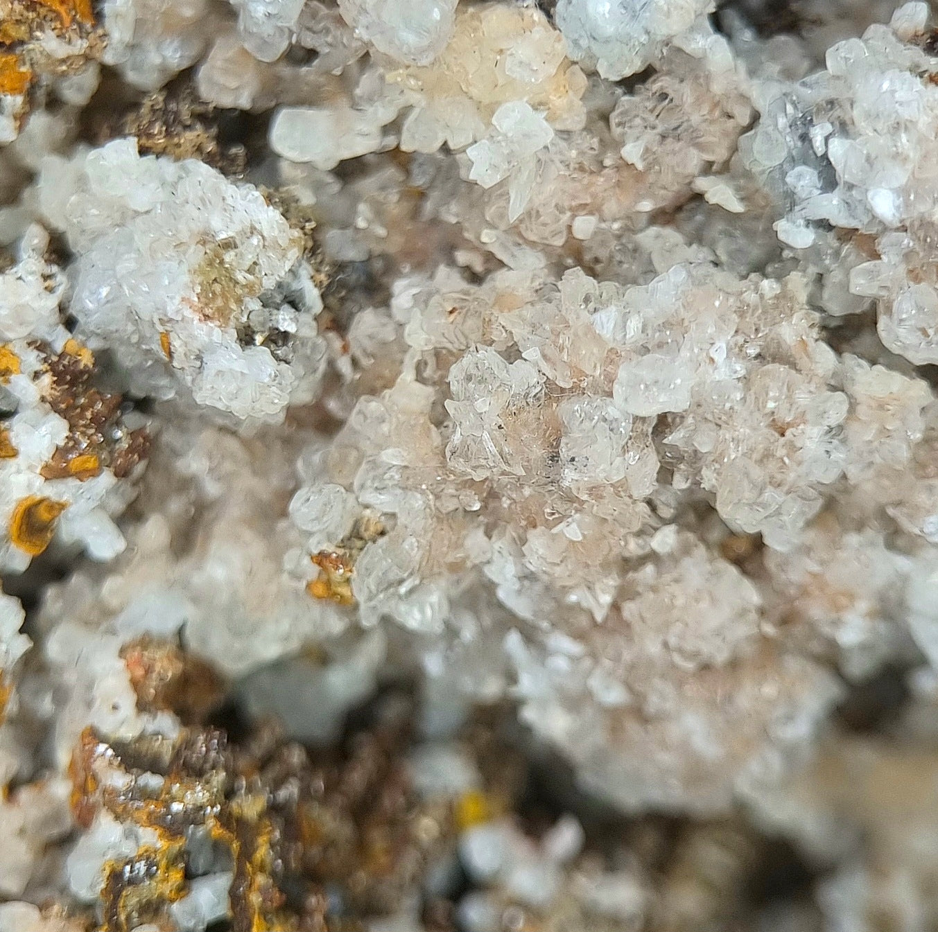 Tarbuttite (TL) & Hopeite - Kabwe Mine (Broken Hill), Zambia