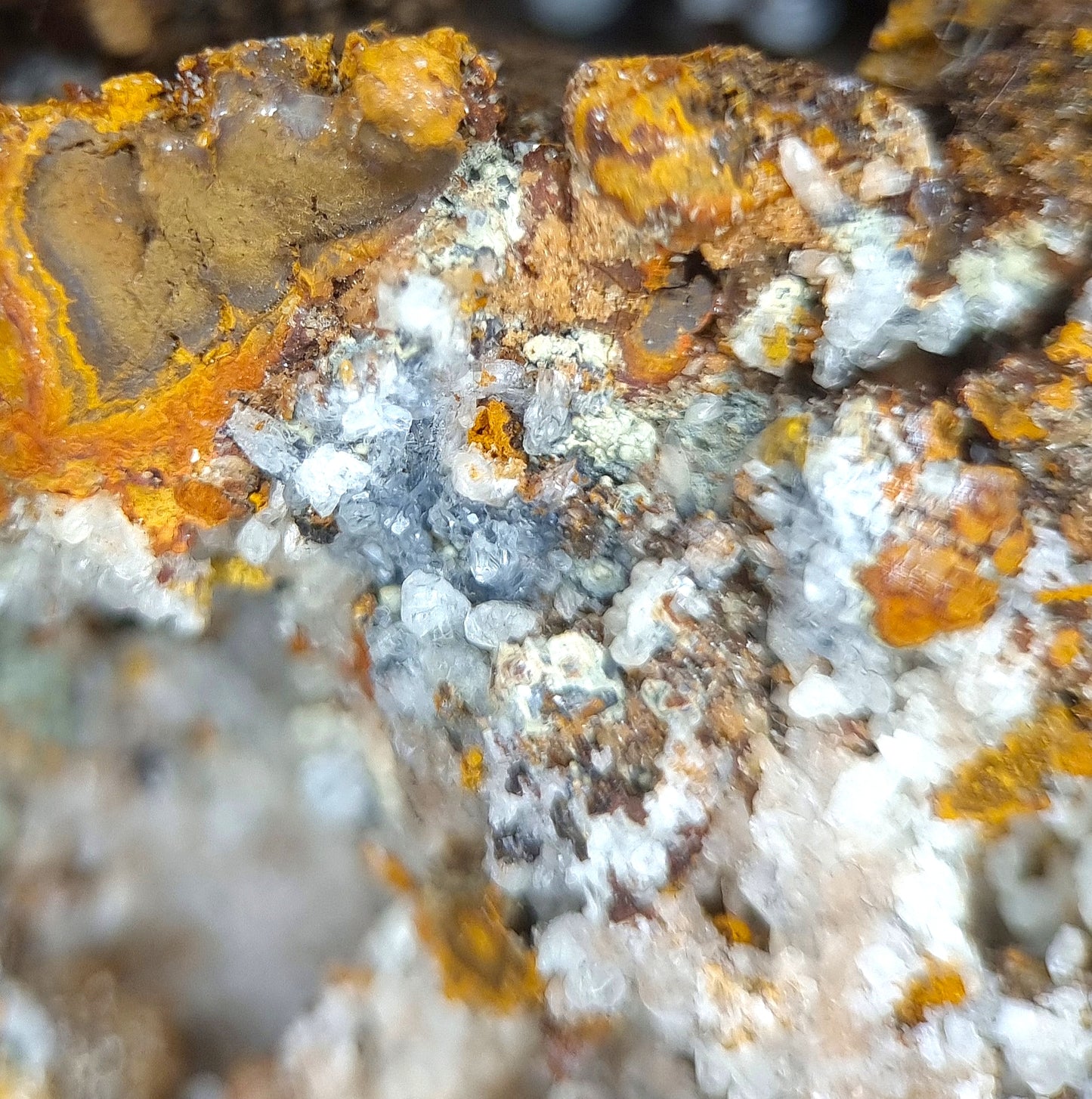 Tarbuttite (TL) & Hopeite - Kabwe Mine (Broken Hill), Zambia