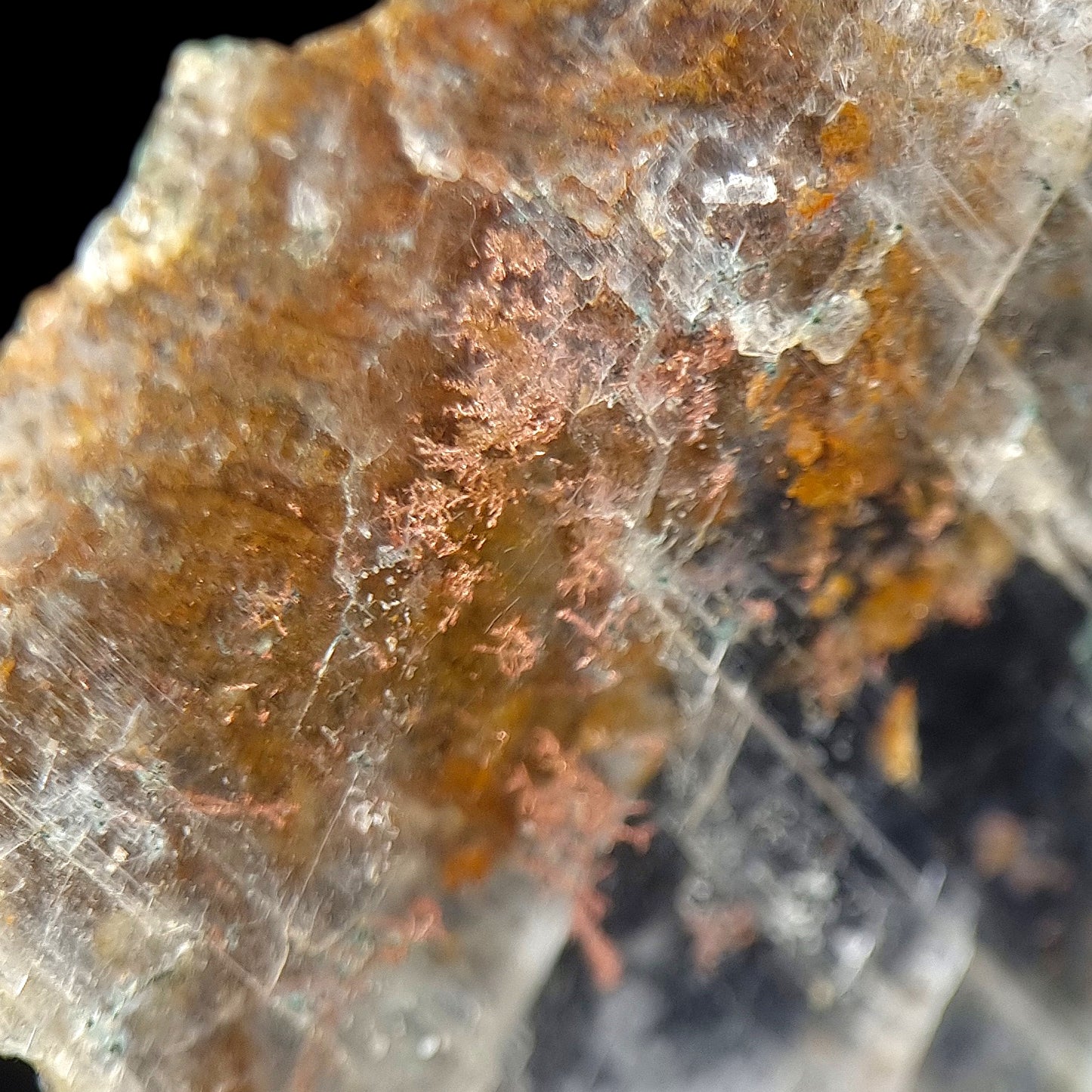 Copper in Gypsum - Arizona, USA