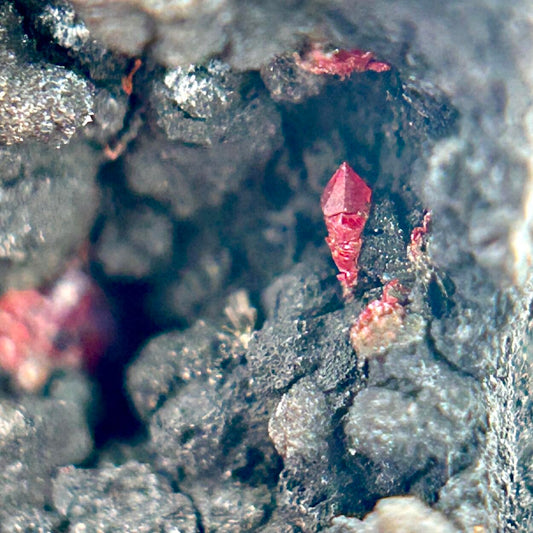 Proustite & Native Silver & Arsenic - Pöhla, Erzgebirge