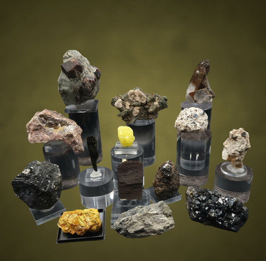 14 Mineralien weltweit/minerals worldwide