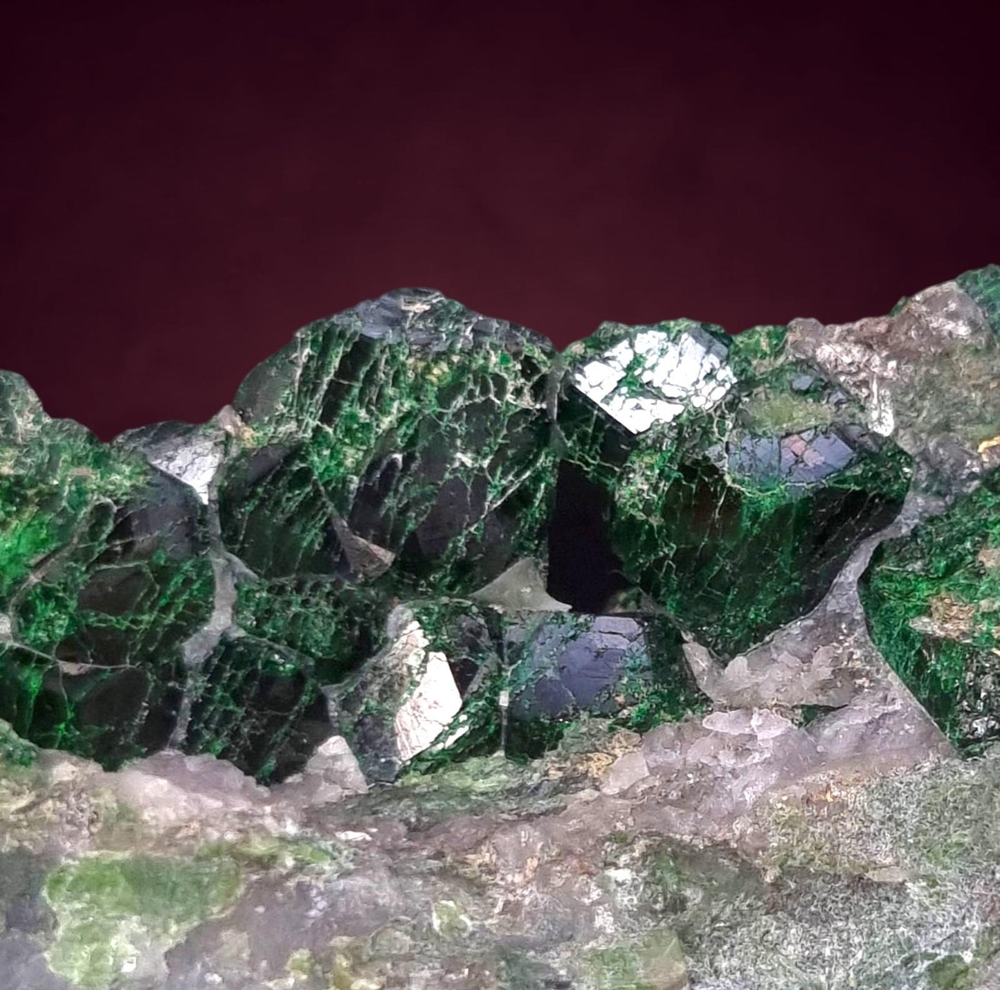 Uwarowit/Uvarovite - Outokumpu, Finnland