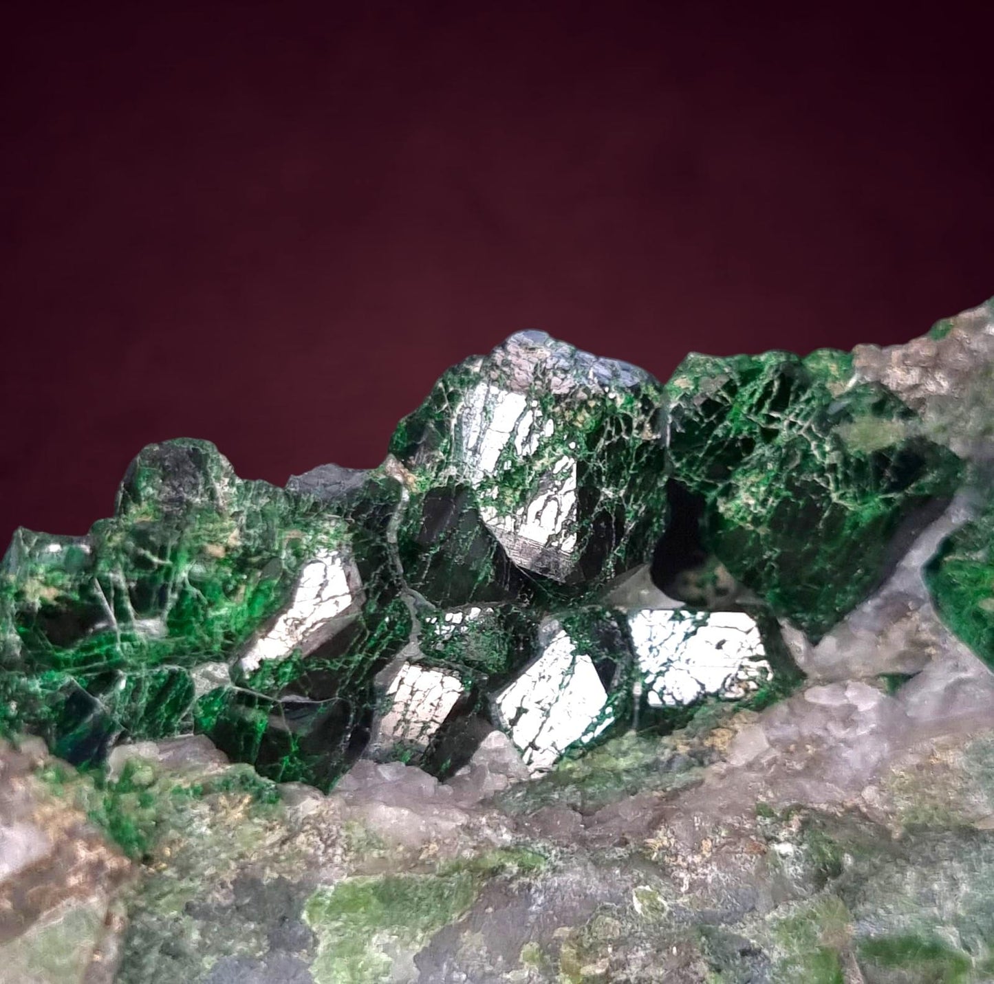 Uwarowit/Uvarovite - Outokumpu, Finnland