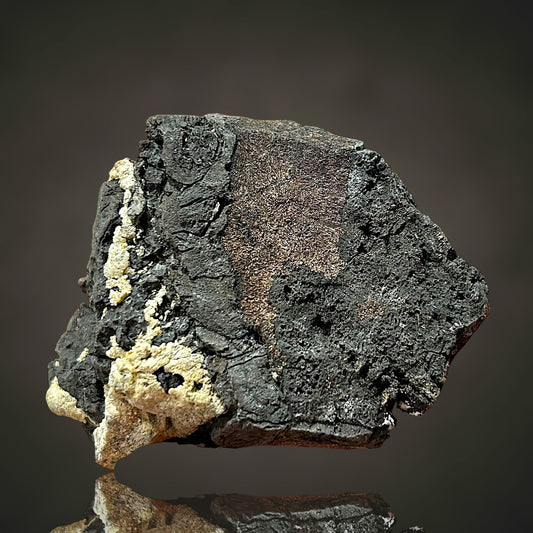 Gediegen Silber in gediegen Arsen - Erzgebirge