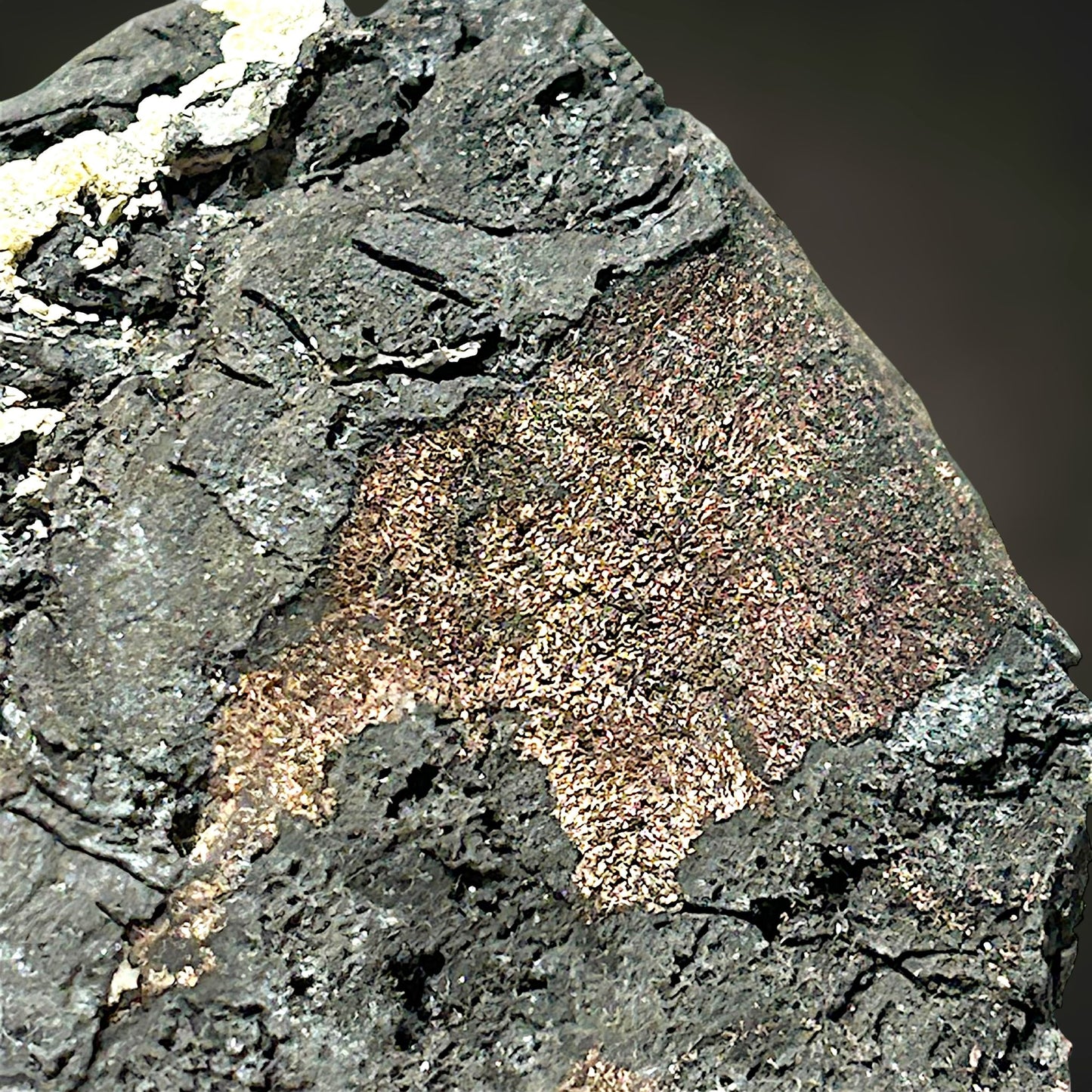 Gediegen Silber in gediegen Arsen - Erzgebirge