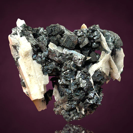 Hausmannite, Manganite & Baryte - Ilfeld, Harz Mts