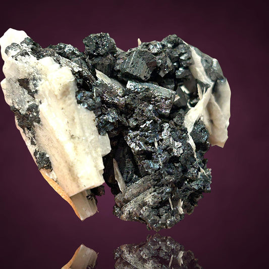 Hausmannite, Manganite & Baryte - Ilfeld, Harz Mts