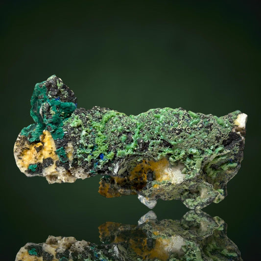 Pyromorphite & Brochantite - Glücksrad Mine, Oberschulenberg, Harz Mts