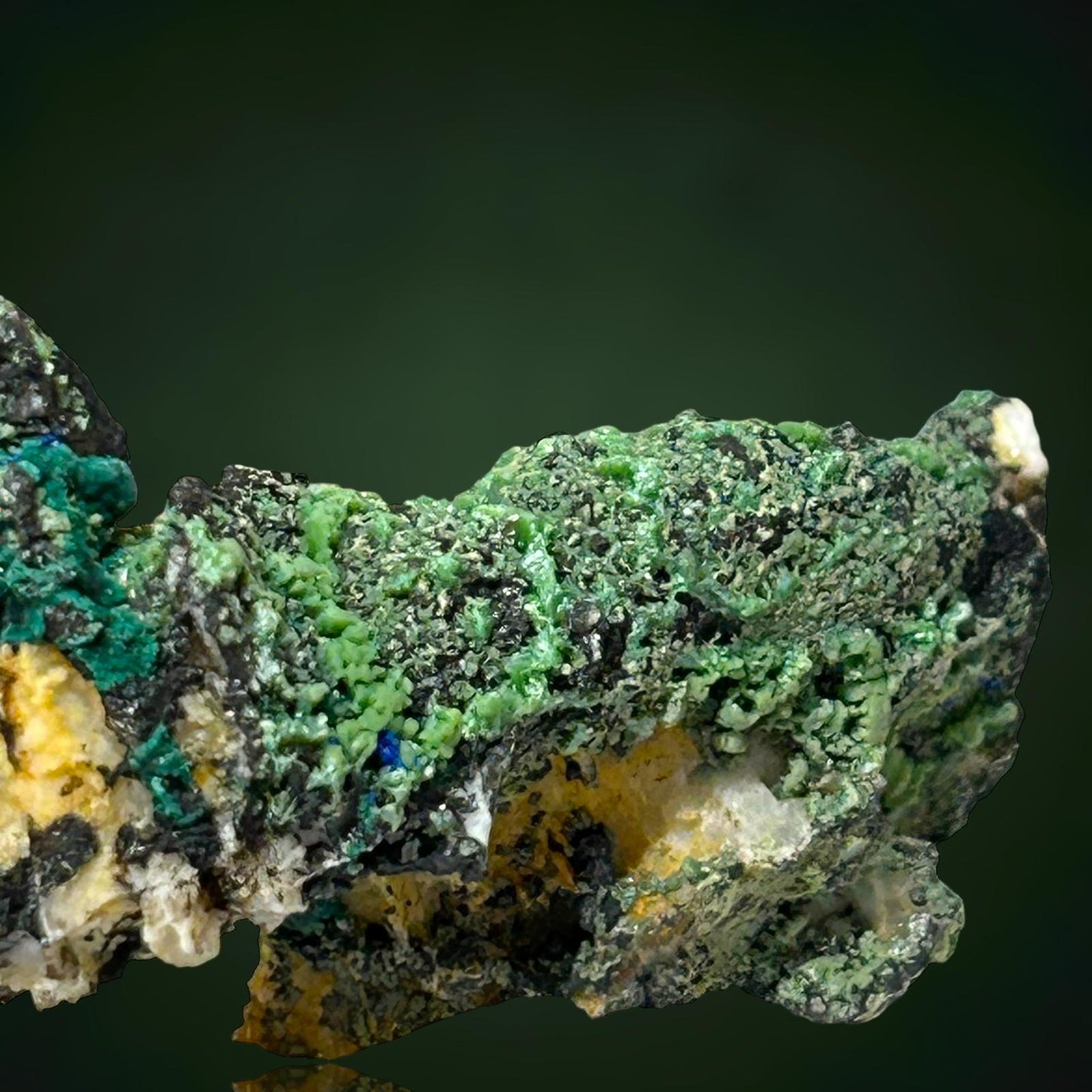 Pyromorphit & Brochantit - Grube Glücksrad, Oberschulenberg, Harz