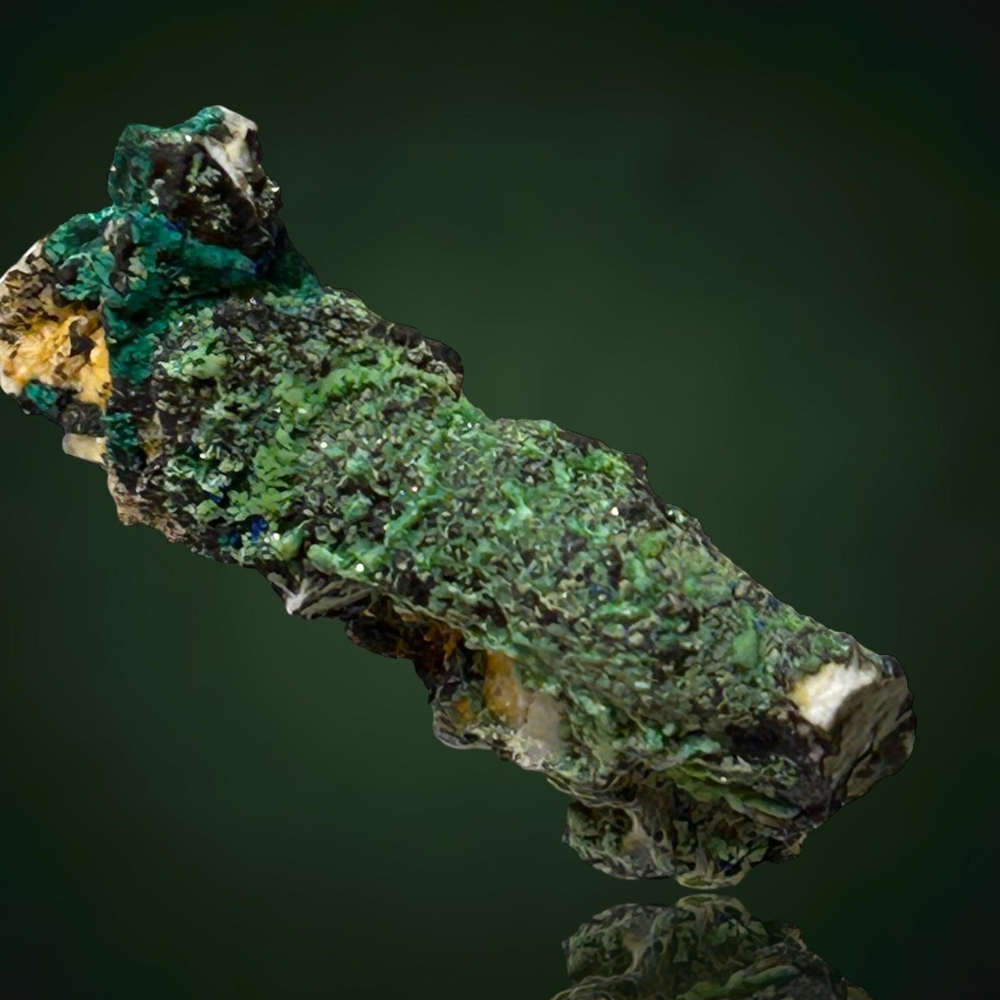 Pyromorphit & Brochantit - Grube Glücksrad, Oberschulenberg, Harz