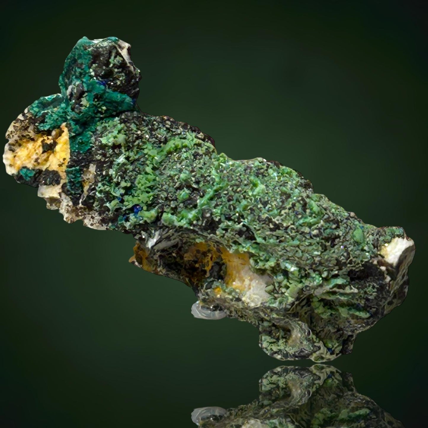 Pyromorphit & Brochantit - Grube Glücksrad, Oberschulenberg, Harz