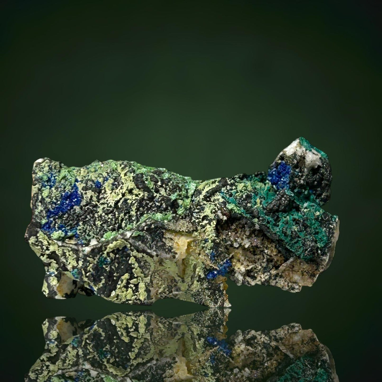 Pyromorphit & Brochantit - Grube Glücksrad, Oberschulenberg, Harz