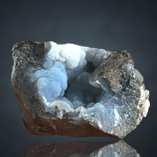 Chalcedony on Shattuckite - Khorixas, Namibia