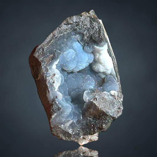 Chalcedony on Shattuckite - Khorixas, Namibia