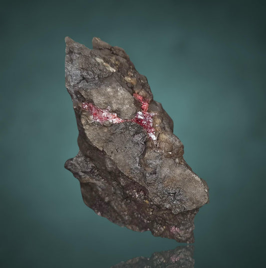 Proustite & Native Arsenic - Shaft 371, Hartenstein, Erzgebirge