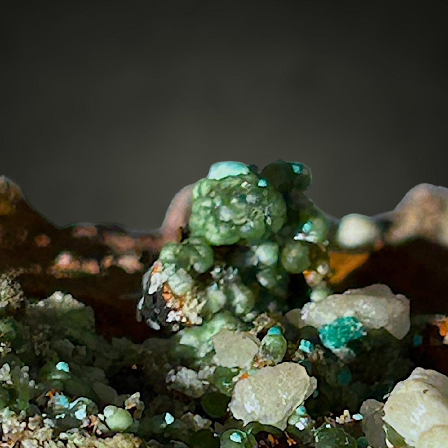 Smithsonit, Aragonit, Rosasit – Lavrion, Griechenland