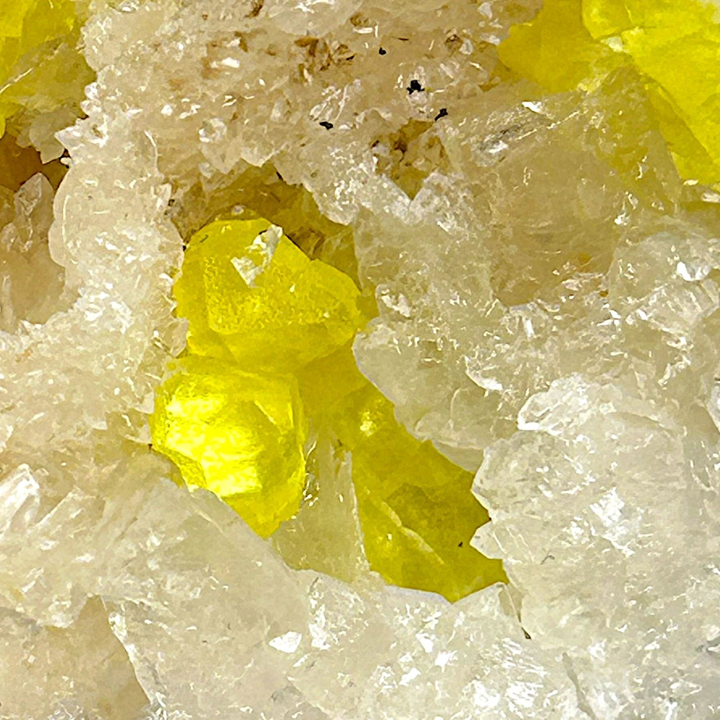 Sulfur, Calcite - Machow, Poland