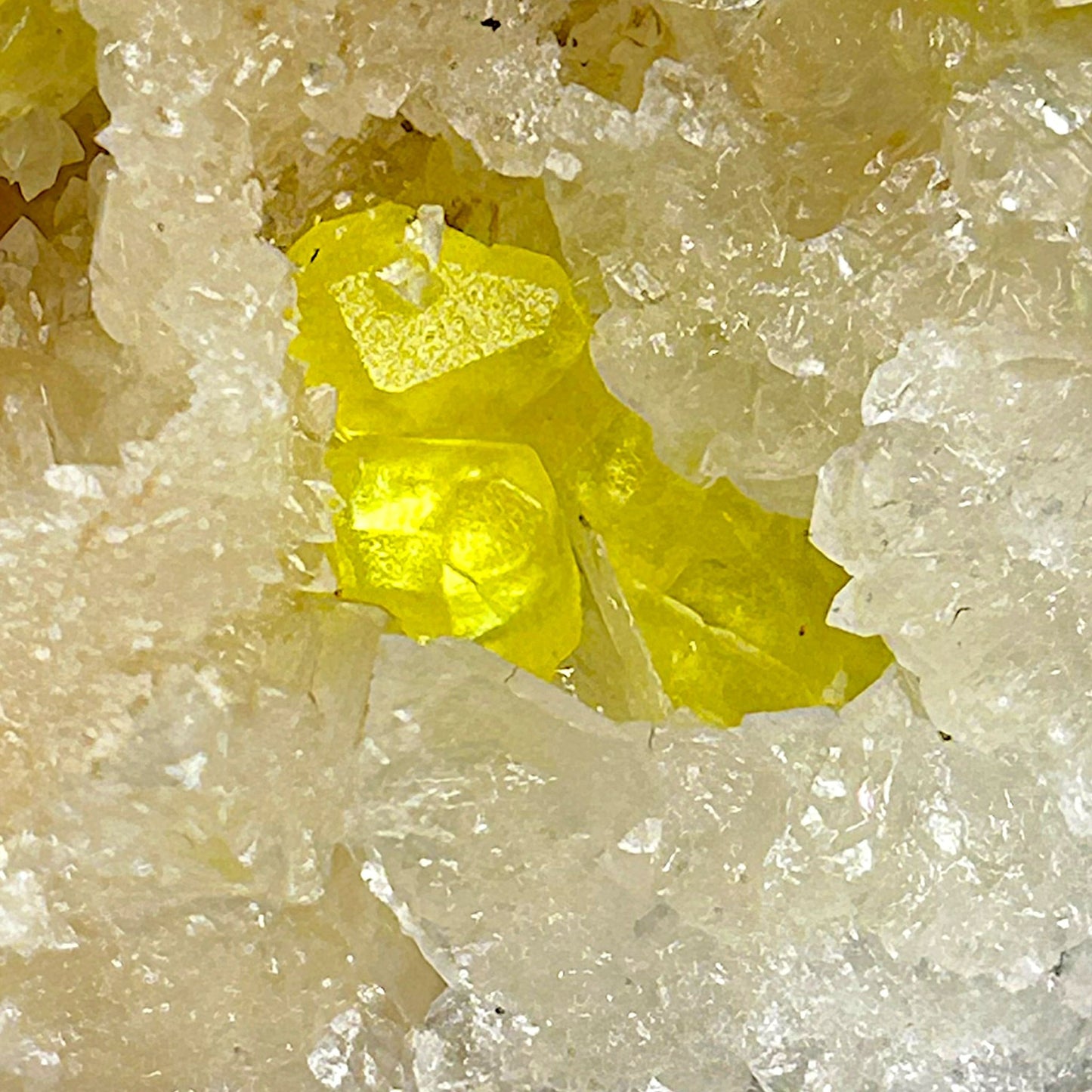 Sulfur, Calcite - Machow, Poland