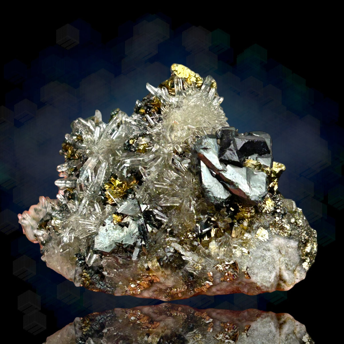Tetrahedrite, Chalcopyrite, Quartz - Casapalca, Peru