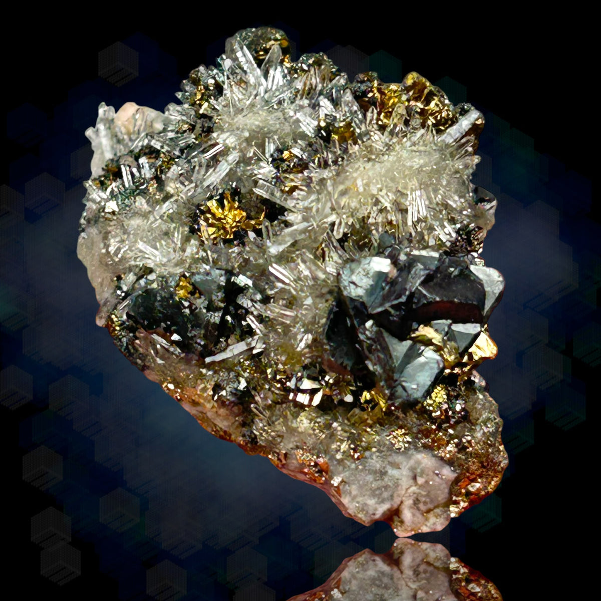 Tetrahedrite, Chalcopyrite, Quartz - Casapalca, Peru