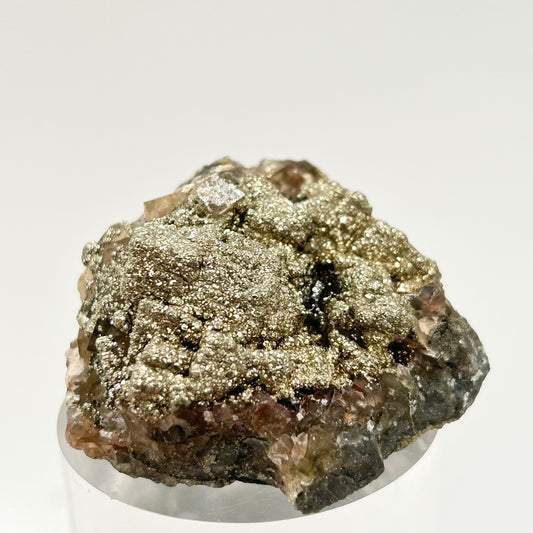 Marcasite on Fluorite - Annaberg, Frohnau, Erzgebirge