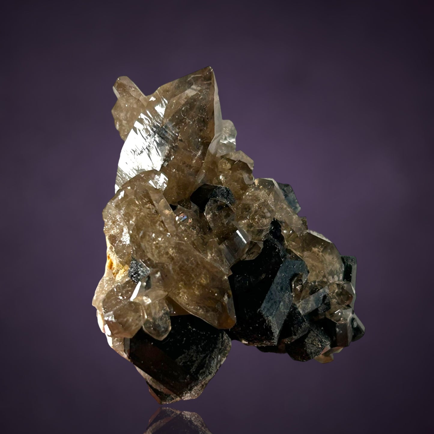 Smokey Quartz, Schorl Tourmaline - Erongo, Namibia