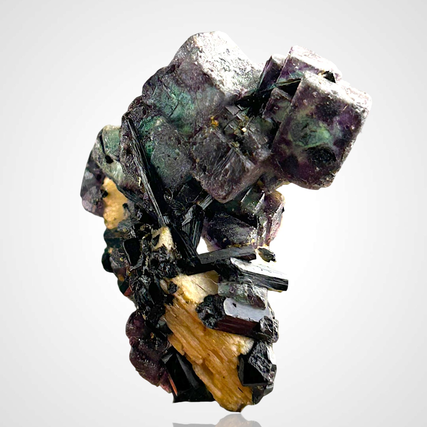 Fluorite, Tourmaline - Erongo, Namibia