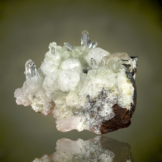 Analcime, Prehnite, Quartz - Tafelkop, Namibia