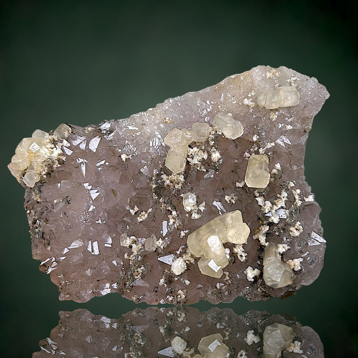 Calcite, Quartz, Fluorite, Dolomite - Freiberg, Ore Mountains, Saxony
