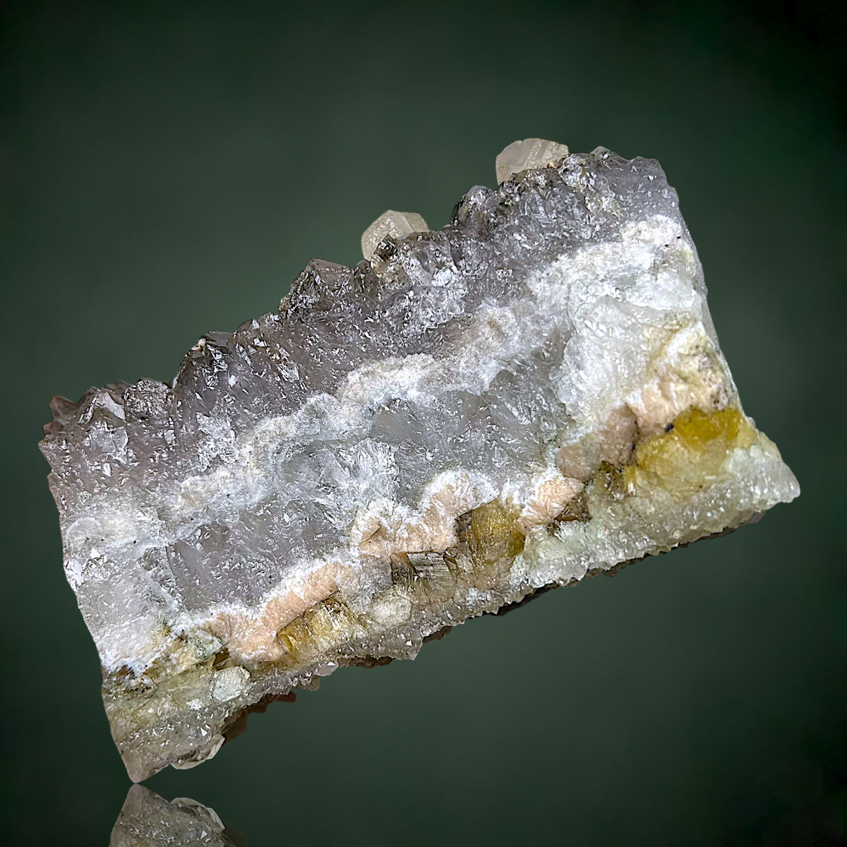 Calcite, Quartz, Fluorite, Dolomite - Freiberg, Ore Mountains, Saxony