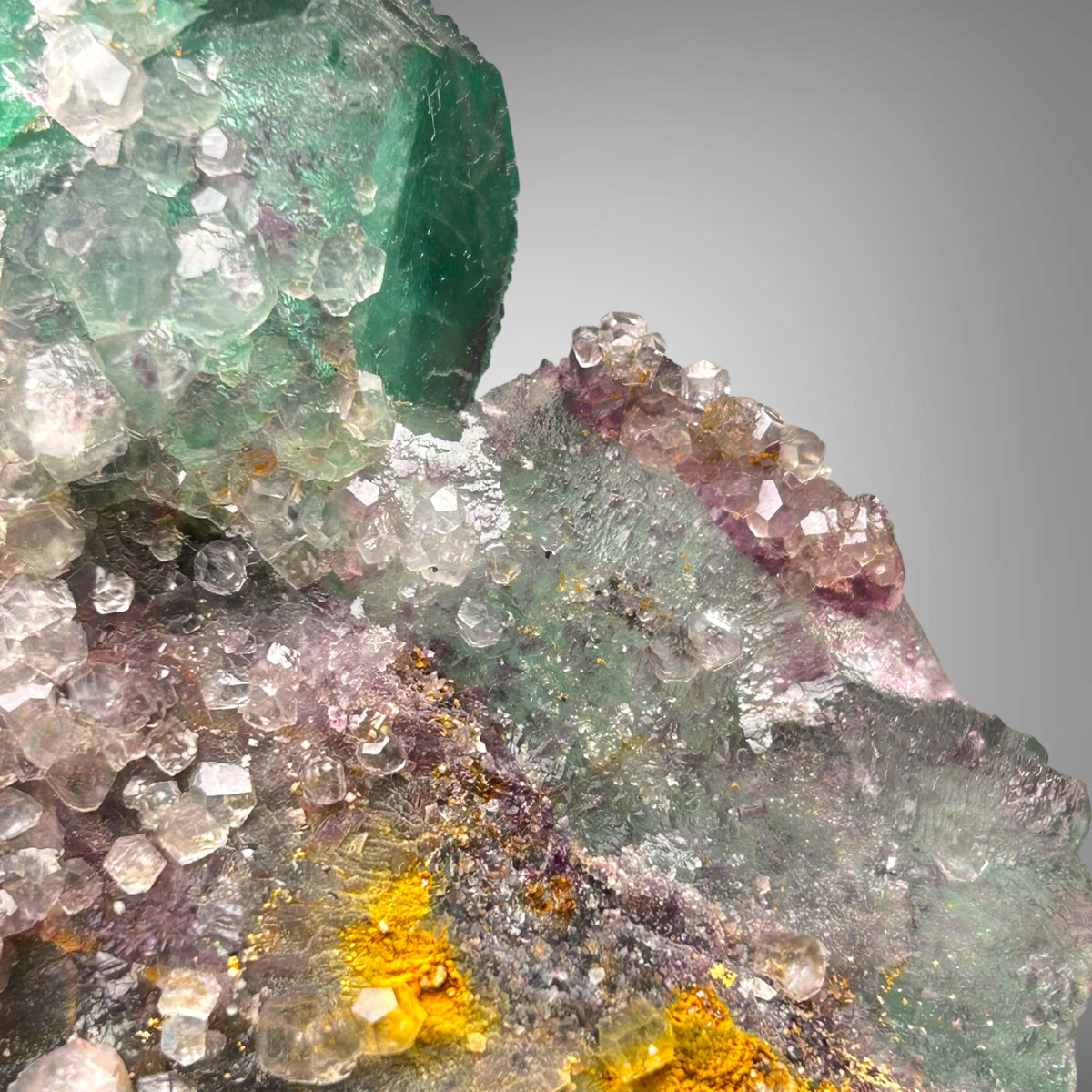 Fluorite, Calcite - Okorusu Mine, Namibia